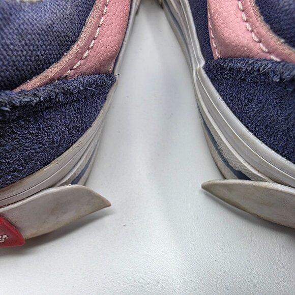 Vans Knu Skool Girls Size 10.5 Blue Pink Sneaker Shoes Casual Walking School - Picture 8 of 13